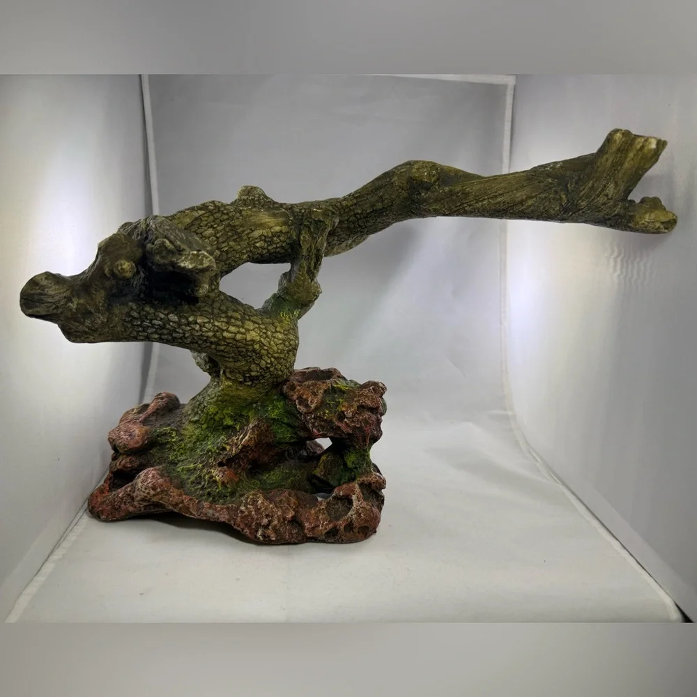 Large Resin Reptile Climbing Branch Hide Decor